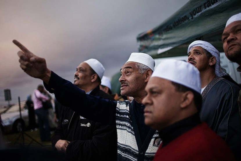 Umat Muslim di Cape Town, Afrika Selatan.