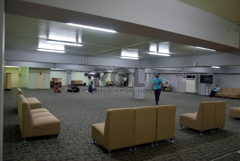 Umroh Lounge di Bandara Soekarno Hatta, Tangerang, Banten, Rabu (12/8).    (Republika/Rakhmawaty La'lang)