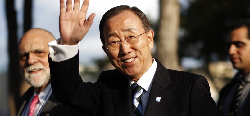 UN Secreatry General, Ban Ki-moon. 