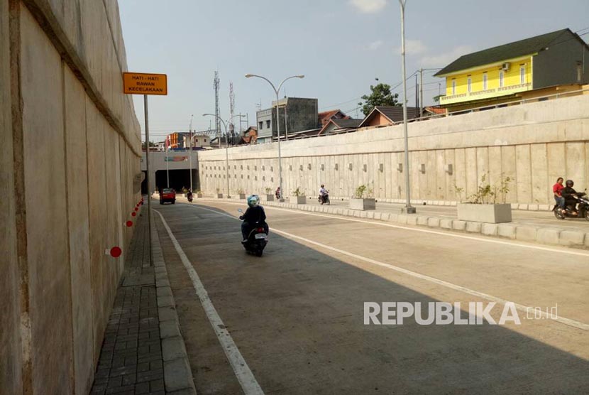 Underpass Tambun yang sudah selesai dan sudah dapat digunakan oleh warga, Jumat (19/5).