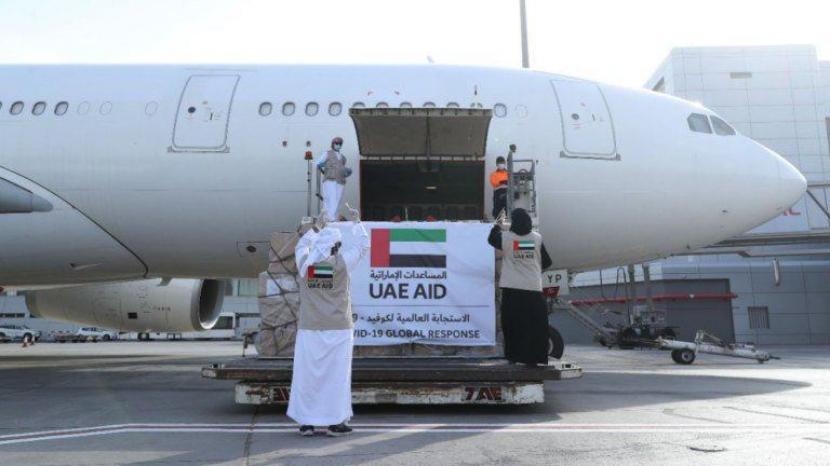 Uni Emirat Arab (UEA) memberikan 1 juta bantuan medis ke 70 negara, Senin (29/6) 