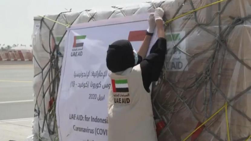 Uni Emirat Arab (UEA) memberikan 1 juta bantuan medis ke 70 negara, Senin (29/6) 