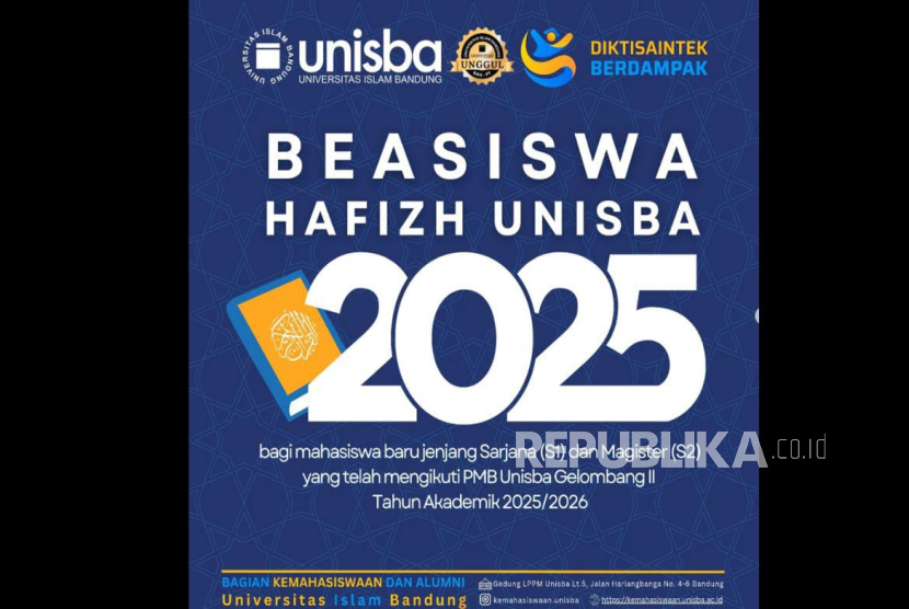 Unisba memberikan beasiswa bagi para penghafal Alquran yang dibuka setiap tahun ajaran baru. 