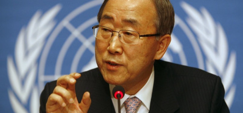 United Nations Secretary General, Ban Ki-moon, visits Indonesia on 21-21 March. (photo file)