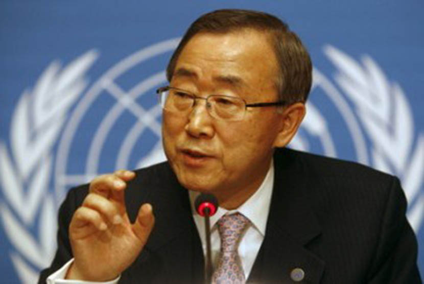 United Nations Secretary General, Ban Ki-moon, visits Indonesia on 21-21 March. (photo file)