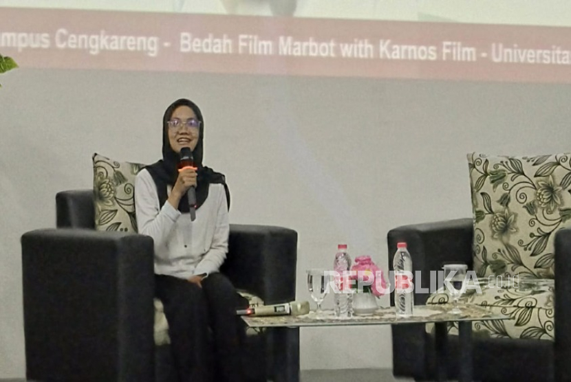 Universitas Bina Sarana Informatika (UBSI) menggelar acara inspiratif bertajuk Bedah Film Marbot di Aula Kampus UBSI kampus Cengkareng, Kamis (21/11/2024). Acara ini mengupas tentang film Marbot dan menghadirkan alumni UBSI, Mutiara.