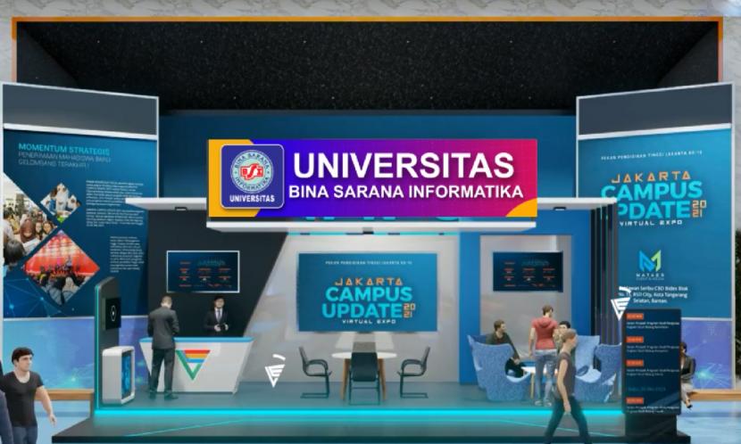 Universitas Bina Sarana Informatika (UBSI) turut serta berpartisipasi membuka booth virtual di Jakarta Campus Update 2021 Virtualexpo. 
