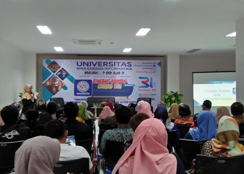 Universitas BSI (Bina Sarana Informatika) kampus Bogor akan menggelar acara Bincang Kampus bersama Orang Tua (BKOT). 