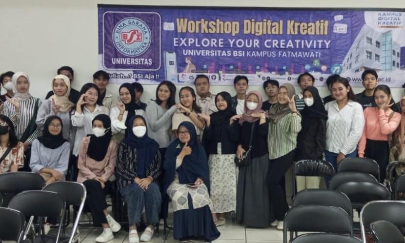 Universitas BSI (Bina Sarana Informatika) kampus Fatmawati sukses menggelar workshop Digital Kreatif, pada Sabtu 14 September 2024 pukul 09.00-11.30 WIB. Acara ini mengajak calon mahasiswa baru (camaba) untuk gemar menulis