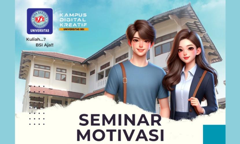 Universitas BSI (Bina Sarana Informatika) kampus Solo akan menghadirkan kegiatan Pengenalan Kehidupan Kampus bagi Mahasiswa Baru (PKKMB) yang dikemas dalam bentuk Seminar Motivasi (Semot). 