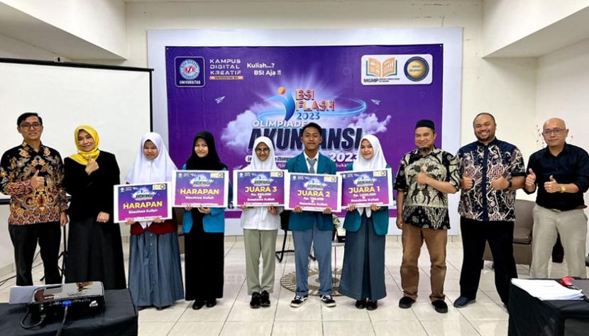 Universitas BSI (Bina Sarana Informatika) kampus Sukabumi sukses menggelar  final BSI Flash (Festival dan Liga Antar Siswa Sekolah) Olimpiade Akuntansi.