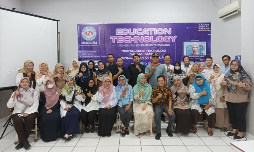 Universitas BSI (Bina Sarana Informatika) kampus Tangerang berhasil menyelenggarakan Workshop Education Technology (EduTech) dengan tema ‘Digitalisasi Teknologi dalam Materi Pengajaran di Sekolah’.