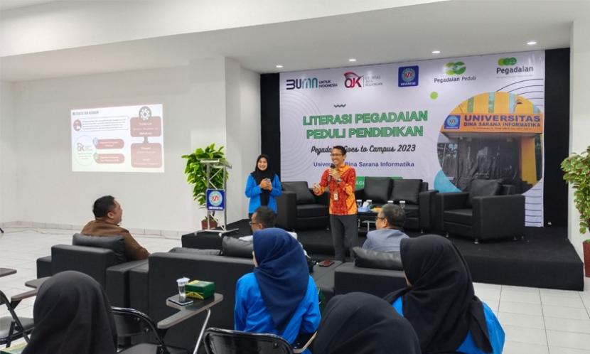 Universitas BSI (Bina Sarana Informatika) kampus Tegal, berkolaborasi dengan PT Pegadaian Cabang Tegal, menggelar seminar literasi keuangan.