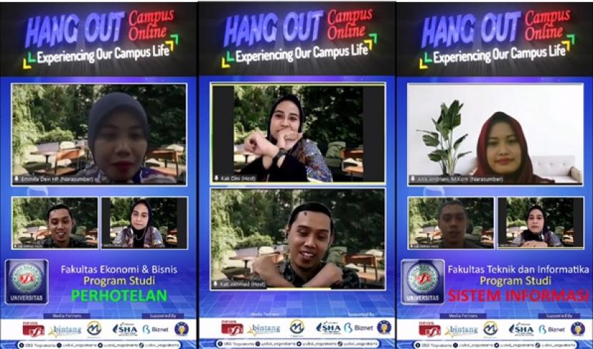Universitas BSI (Bina Sarana Informatika) kampus Yogyakarta selenggarakan kegiatan talkshow ‘Hangout Campus Online, Experience Our Campus Life’.