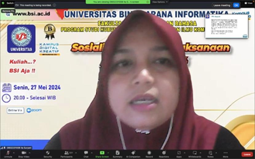 Universitas BSI (Bina Sarana Informatika) mengadakan kegiatan pembekalan untuk persiapan PR Award 2024.