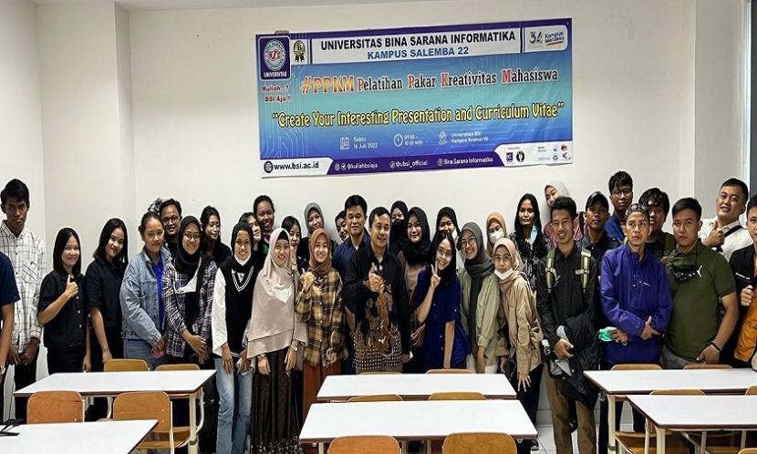 Universitas BSI (Bina Sarana Informatika) menggelar agenda Pelatihan Pakar Kreatifitas Mahasiswa (PPKM).
