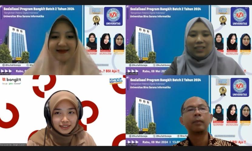  Universitas BSI (Bina Sarana Informatika) menggelar sosialisasi Program Bangkit 2024 dengan tema 