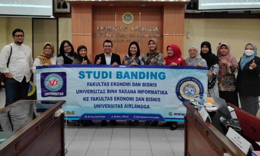 Universitas BSI (Bina Sarana Informatika) telah melakukan studi banding ke  Universitas Airlangga (UNAIR) Surabaya Jawa Timur.