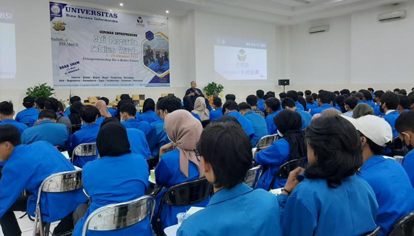Universitas BSI kampus Bogor akan mengadakan Seminar Entrepreneur yang diperuntukkan untuk mahasiswa.