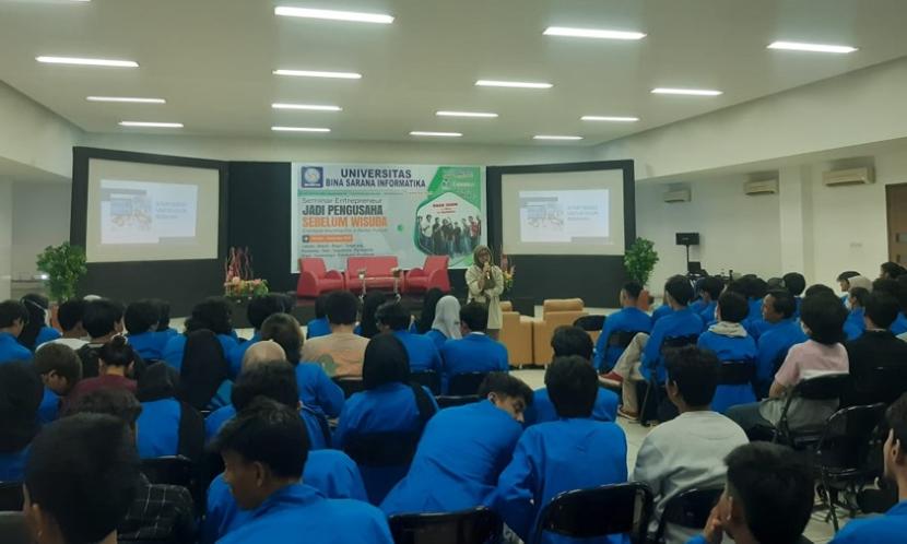 Universitas BSI menggelar Seminar Entrepreneur di Kapus Kalimalang, Bekasi, Jawa Barat.