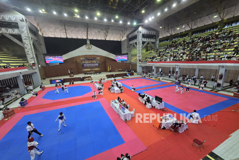 Universitas Indonesia Taekwondo Championship digelar di Balairung UI, Depok, 19-20 Juli 2025.