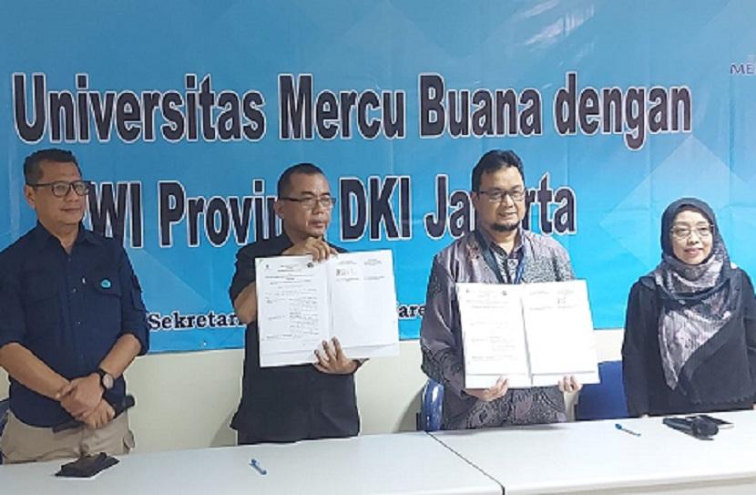 Universitas Mercu Buana (UMB) Jakarta dan PWI Provinsi DKI Jakarta meneruskan kerja sama dalam bidang Tridharma Perguruan Tinggi, yaitu Pendidikan, Penelitian, dan Pengabdian Kepada Masyarakat. 