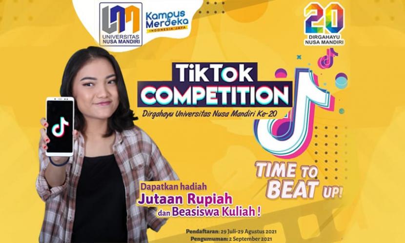 Universitas Nusa Mandiri (UNM) mengadakan TikTok Competition dengan tema 