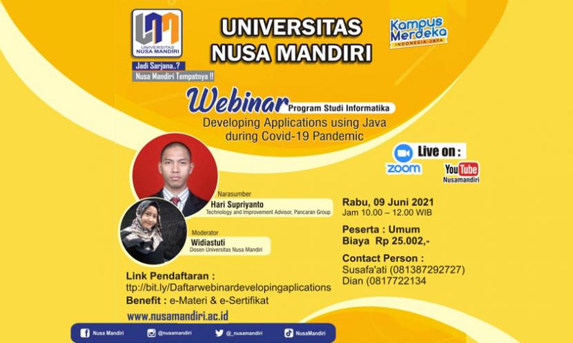 Prodi Sistem Informasi Ajak Pencinta Coding Ikut Webinar | Republika Online