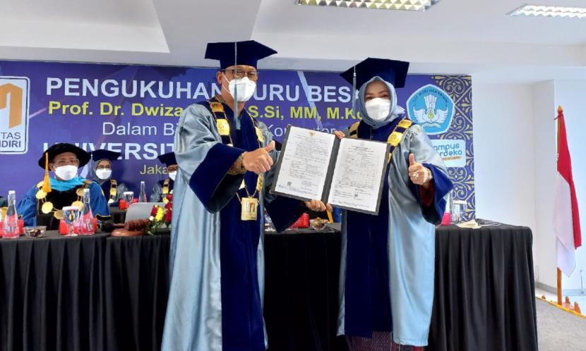  Universitas Nusa Mandiri (UNM) telah mengukuhkan Prof Dr Dwiza Riana, S.Si, MM, M. Kom sebagai Guru Besar bidang Ilmu Komputer UNM. 