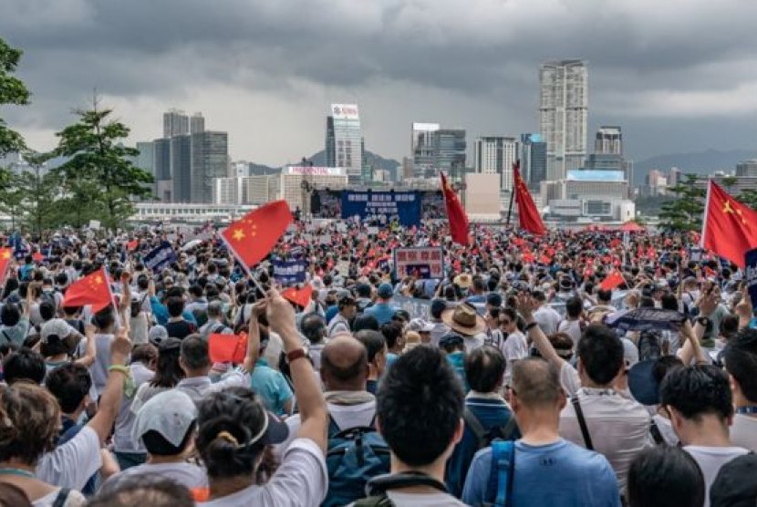 Unjuk rasa di Hongkong