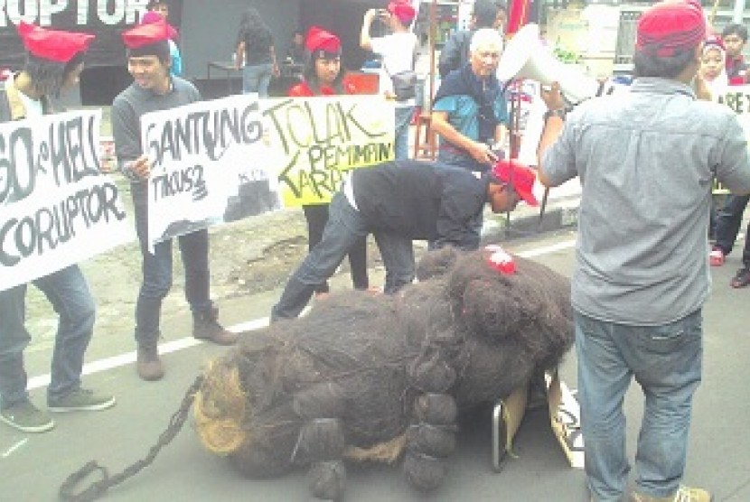 Unjuk rasa Persatuan Mahasiswa Bandung, Jumat (20/2)