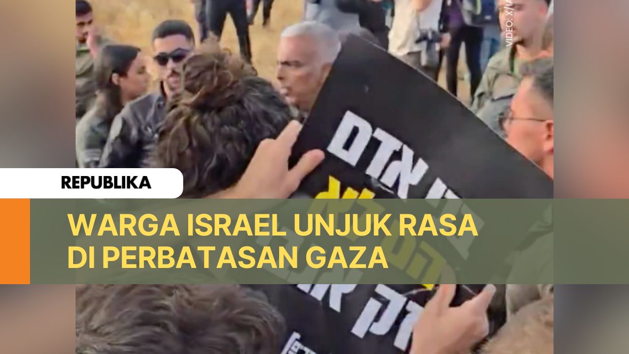 Unjuk rasa warga Israel di Perbatasan Gaza