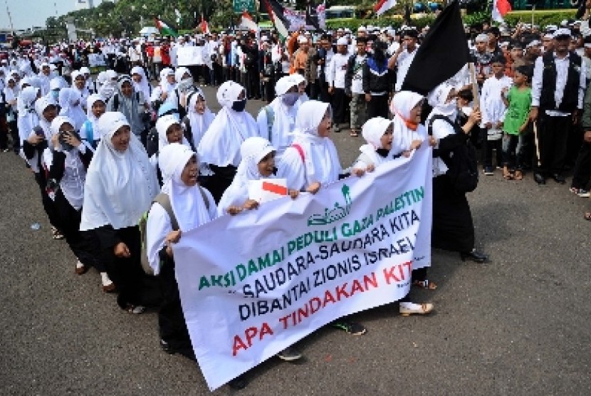 Unjukrasa menolak paham ISIS di Indonesia.