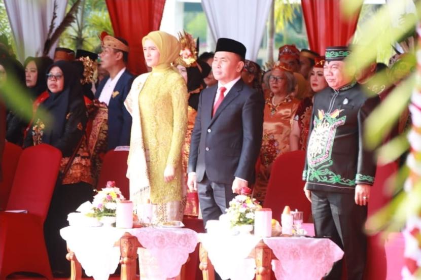 Upacara HUT ke-79 RI Tingkat Provinsi Kalimantan Tengah, yang dipusatkan di halaman Kantor Gubernur Kalteng, Sabtu (17/8/2024) pagi.