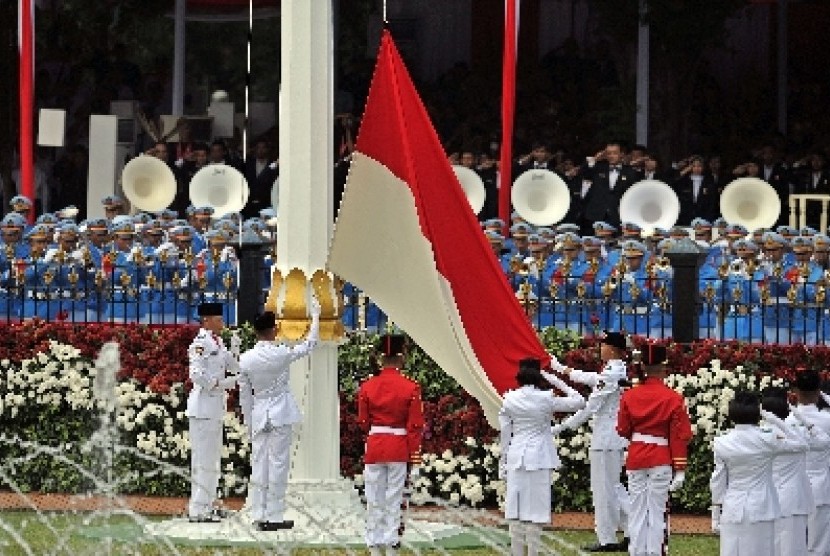  Upacara Peringatan Kemerdekaan Indonesia di Istana Merdeka, Jakarta.