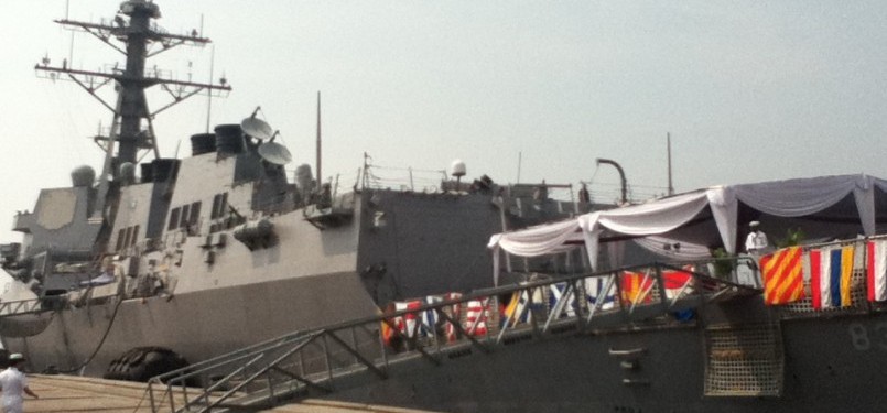 USS Howard merapat di Pelabuhan Tanjung Priok