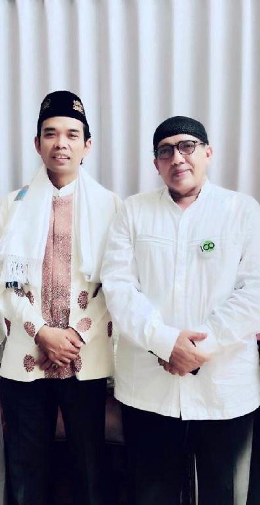 Ustadz Abdul Somad bersama Ketua Umum Ikatan Advokat Muslim Indonesia (IKAMI) Abdullah Al Katiri