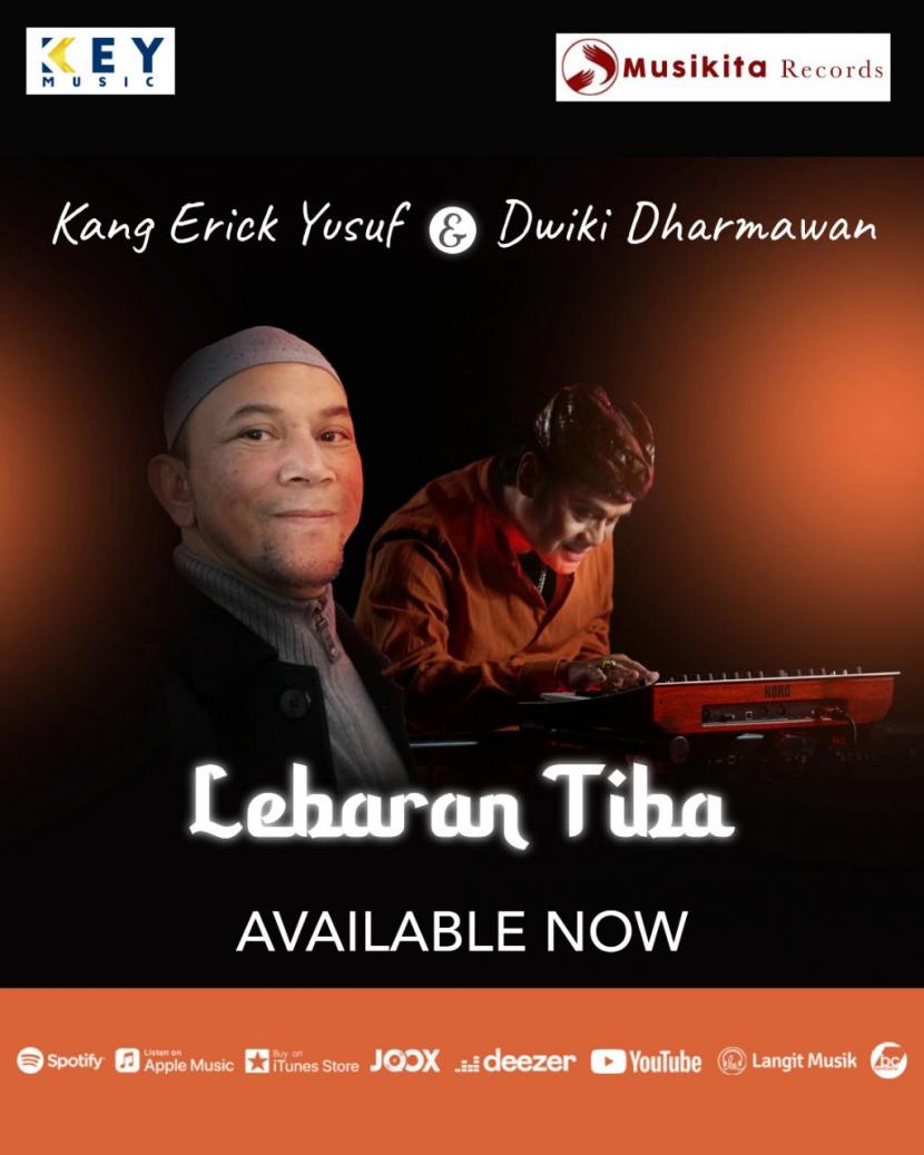 Ustadz Erick Yusuf berkolaborasi dengan maestro musik berkelas internasional Dwiki Darmawan meluncurkan single “Lebaran Tiba”.