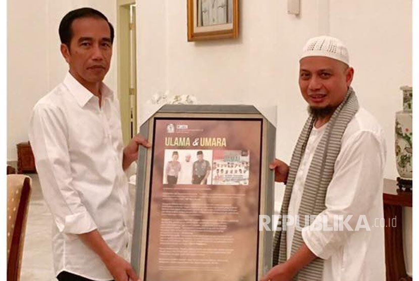 Ustaz Arifin Ilham dan Presiden Jokowi
