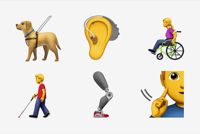 Usulan emoji difabel dari Apple.