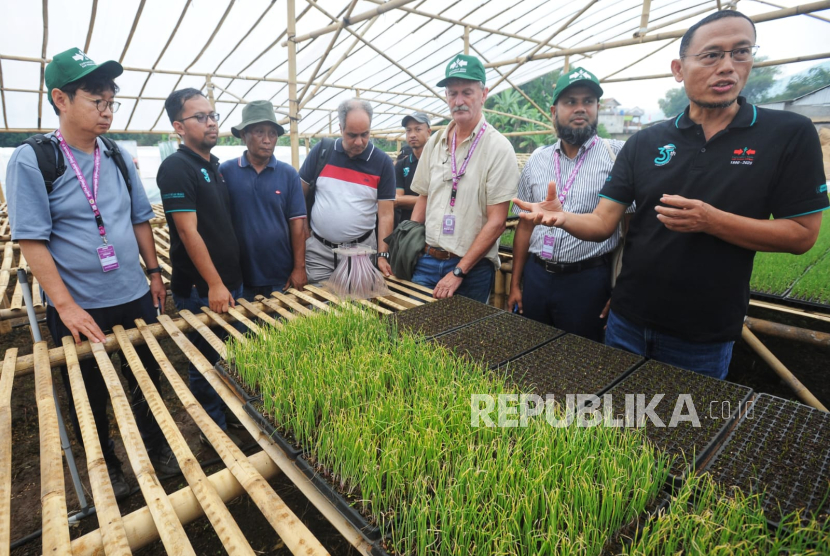 Utusan 20 negara belajar tani bawang merah.