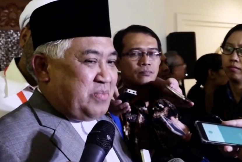 Advisory Council Chairman of the Indonesian Ulema Council (MUI) Din Syamsuddin