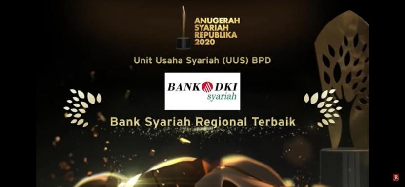UUS Bank DKI terpilih sebagai salah satu penerima penghargaan dalam ajang Anugerah Syariah Republika (ASR) 2020 yang digelar secara virtual, Senin (21/12).