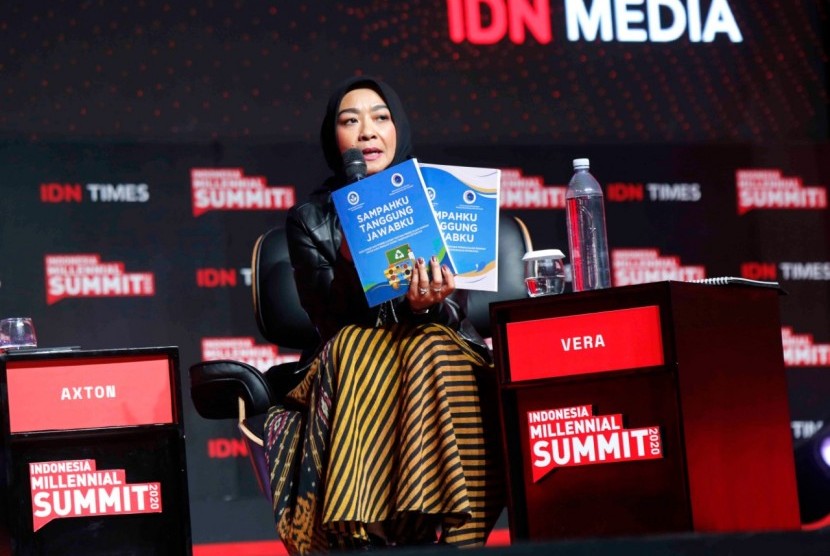 Vera Galuh Sugijanto, VP General Secretary Danone Indonesia, sebagai salah satu pembicara dalam Millenial Summit 2020.