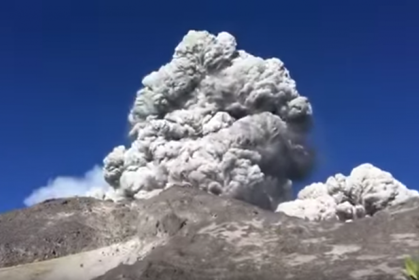 Merapi phreatic eruption.