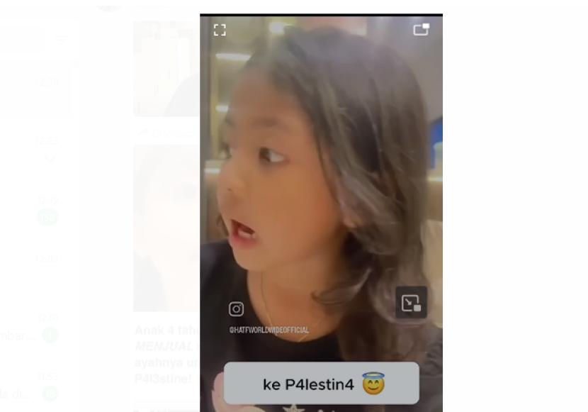 Viral gadis kecil Mikhayla Hawa jual mobil untuk Palestina,