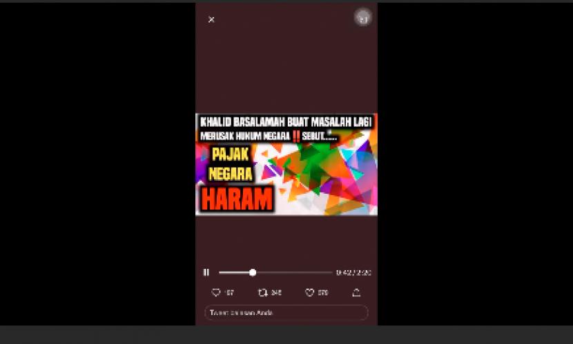 Viral video Ustadz Basalamah terkait soal ceramah pajak haram.
