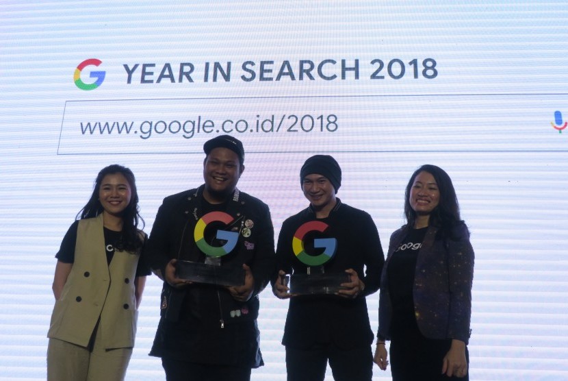 Virgoun dan Anji menerima penghargaan dari Google Indonesia karena menjadi Top Trending Search 2018 dalam kategori Lagu.