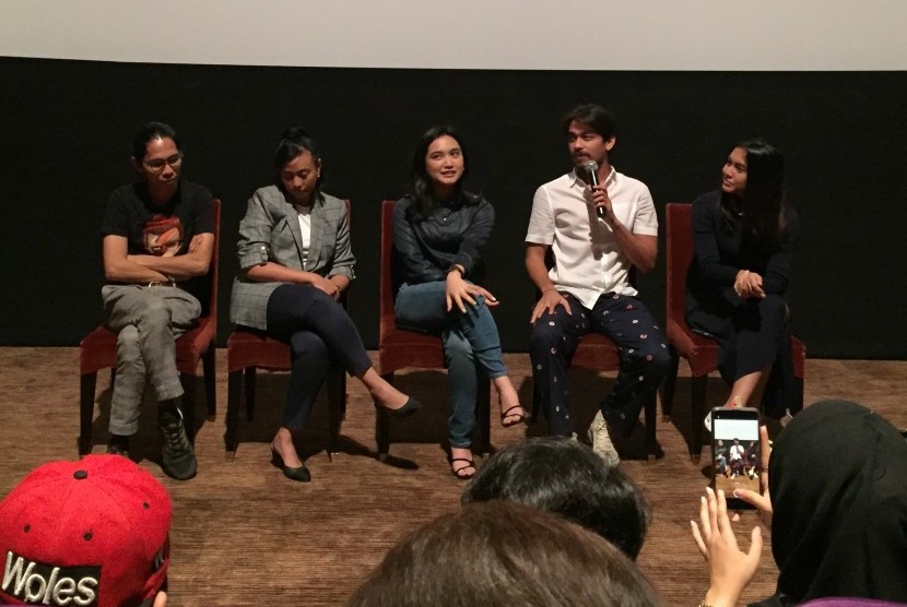 Visinema Pictures dan cast film NKTCHI melakukan konferensi pers di Jakarta pada Selasa (26/11). 