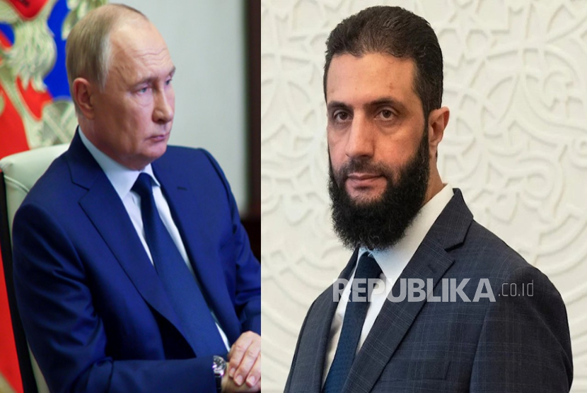 Vladimir Putin dan Ahmad al Sharaa